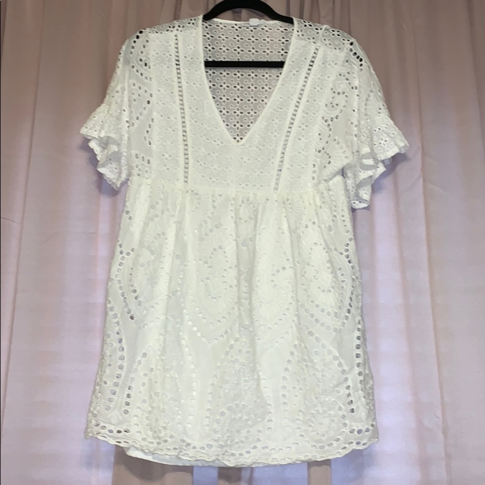 White eyelet dress!